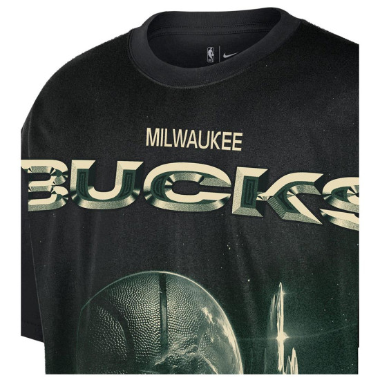 Nike Ανδρική κοντομάνικη μπλούζα Milwaukee Bucks Courtside NBA Boxy T-Shirt